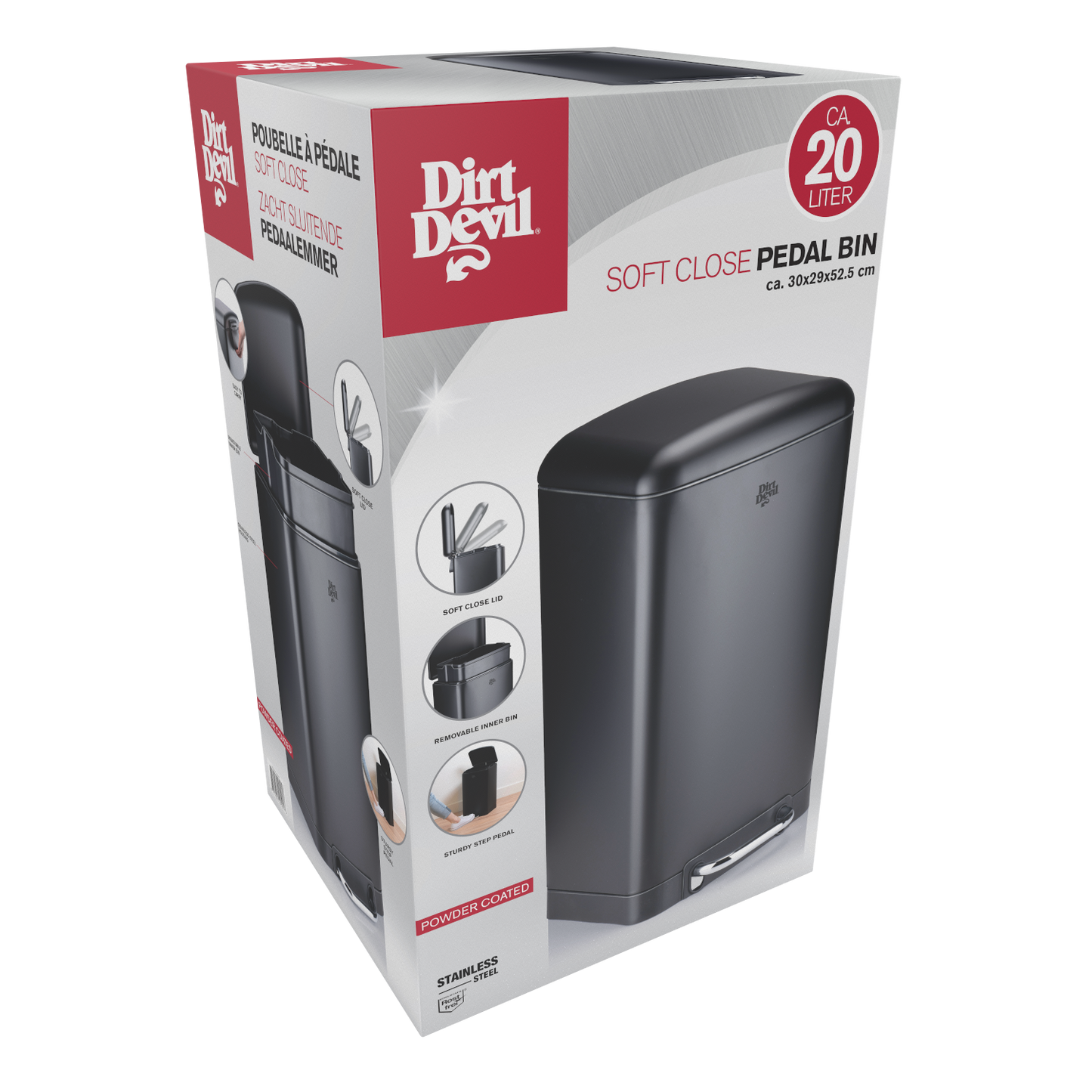 Pedal Bin 20L Soft Close