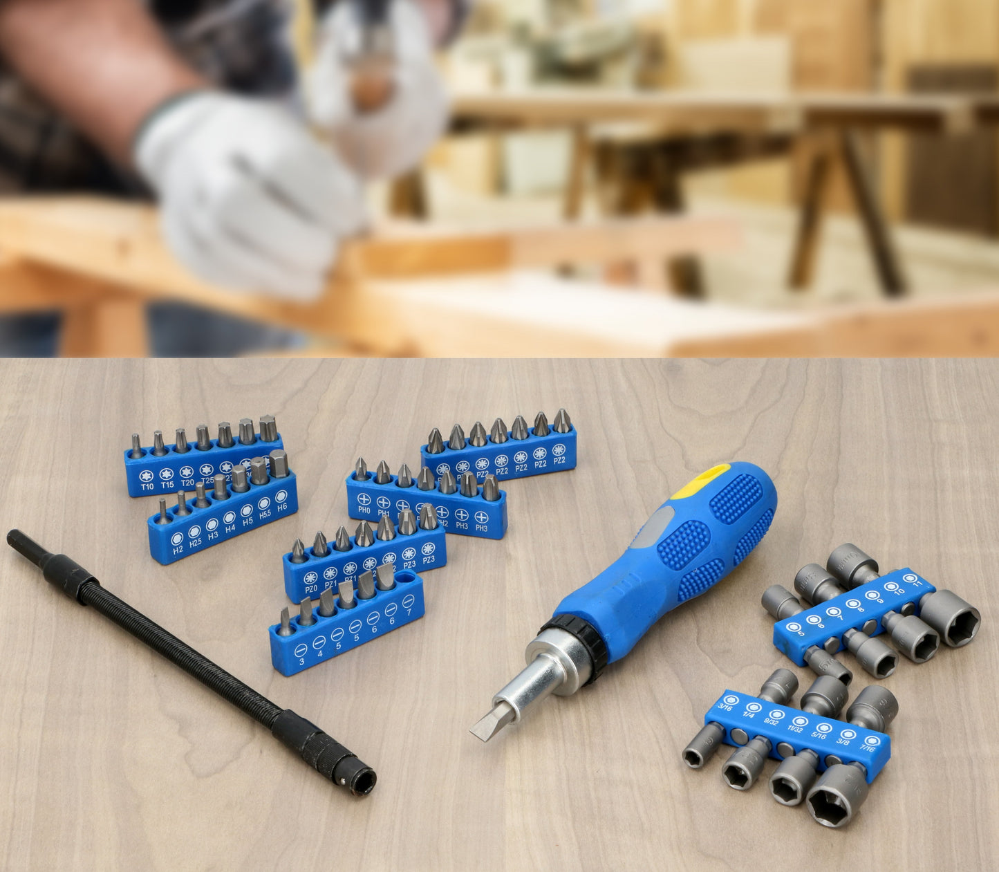 Ratchet Handle Screwdriver Set