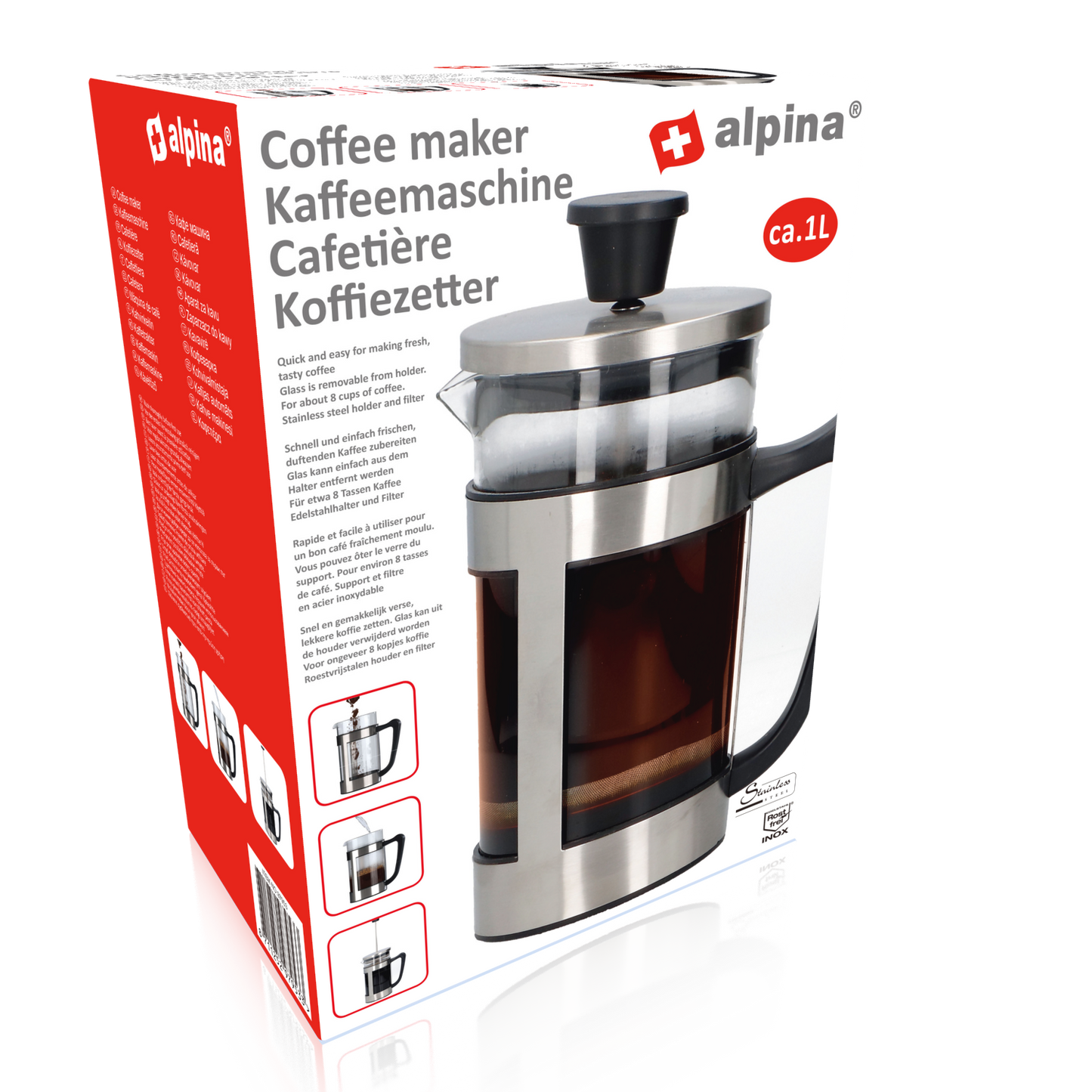 Coffee Maker 1L Ø10X23Cm