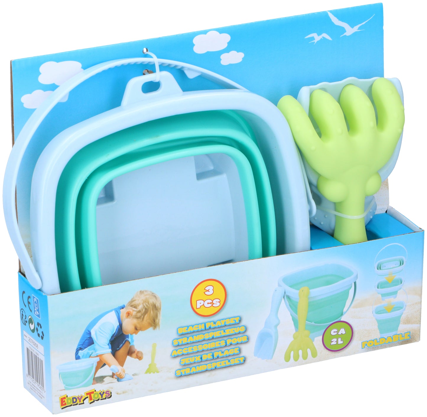 Folding Bucket Set 3Pcs (12Pc)