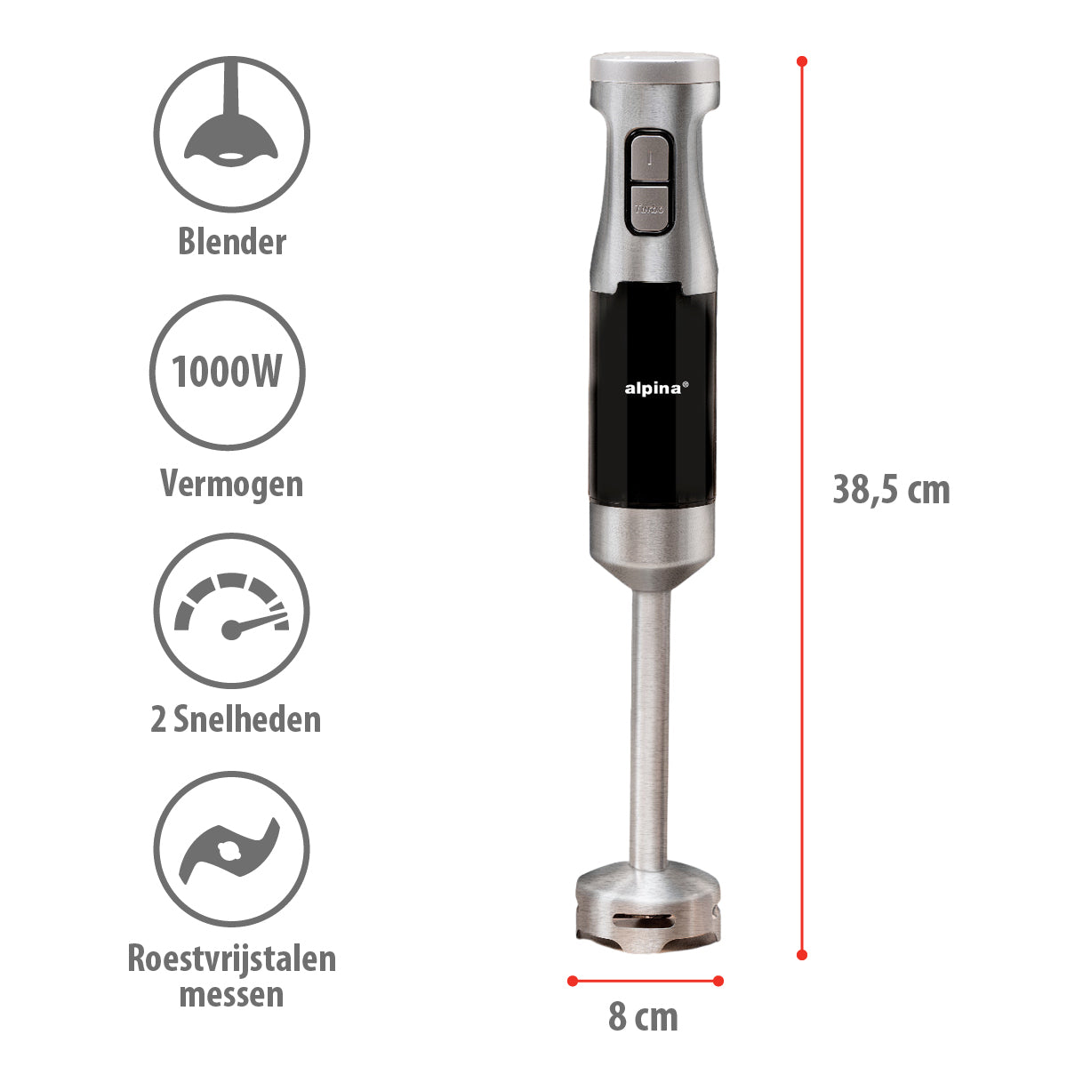Stick Blender 700Ml 1000W