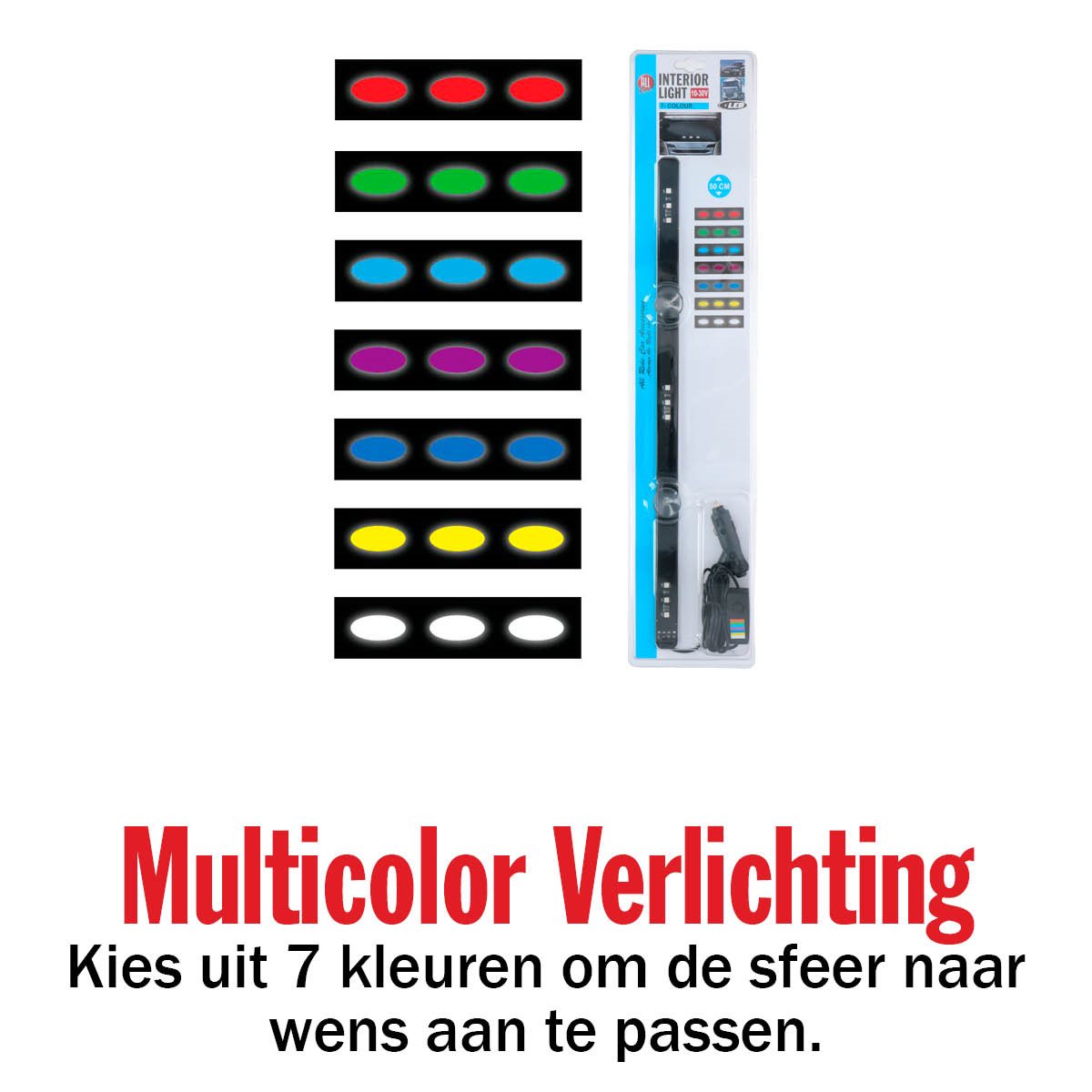 Deco Lightbar 12Led 7Colours