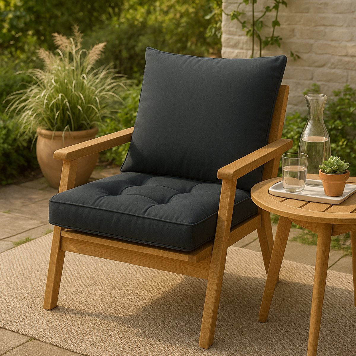 Garden Cushion Grey
