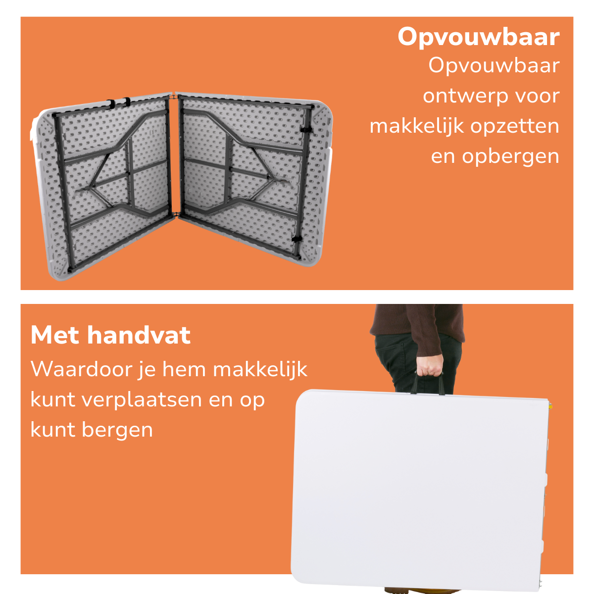 Table Foldable 180X74X74Cm