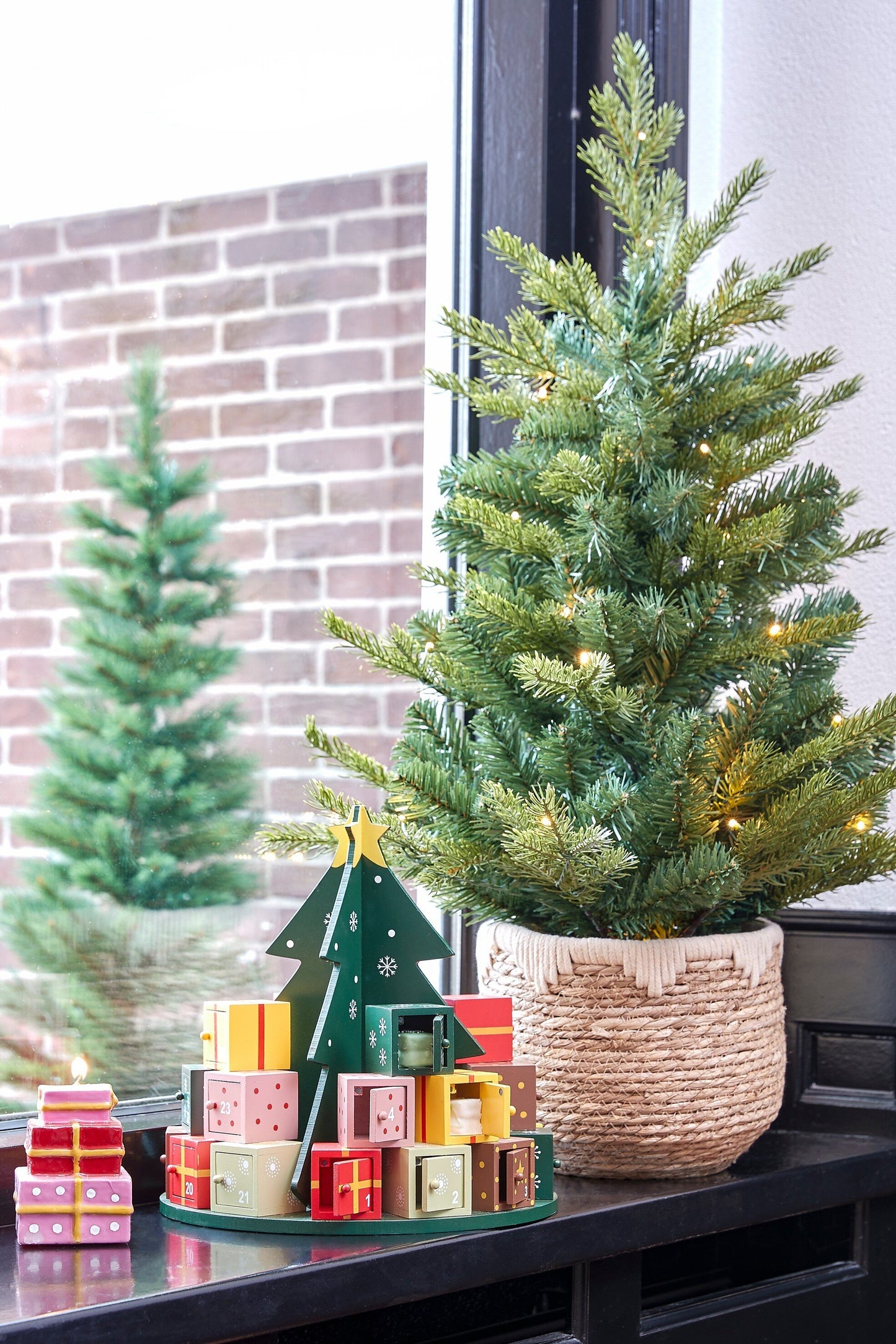 Advent Calendar - H30 X Ø28 Cm - Mdf - 100% Fsc - Multicoloured