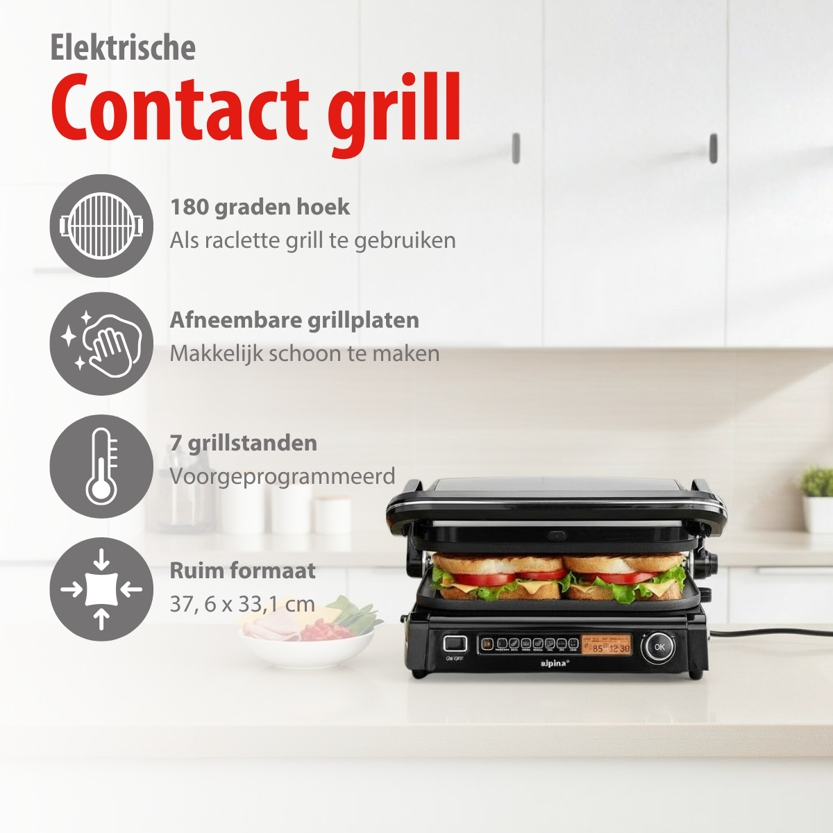 Contact Grill 230V Ss 2100W