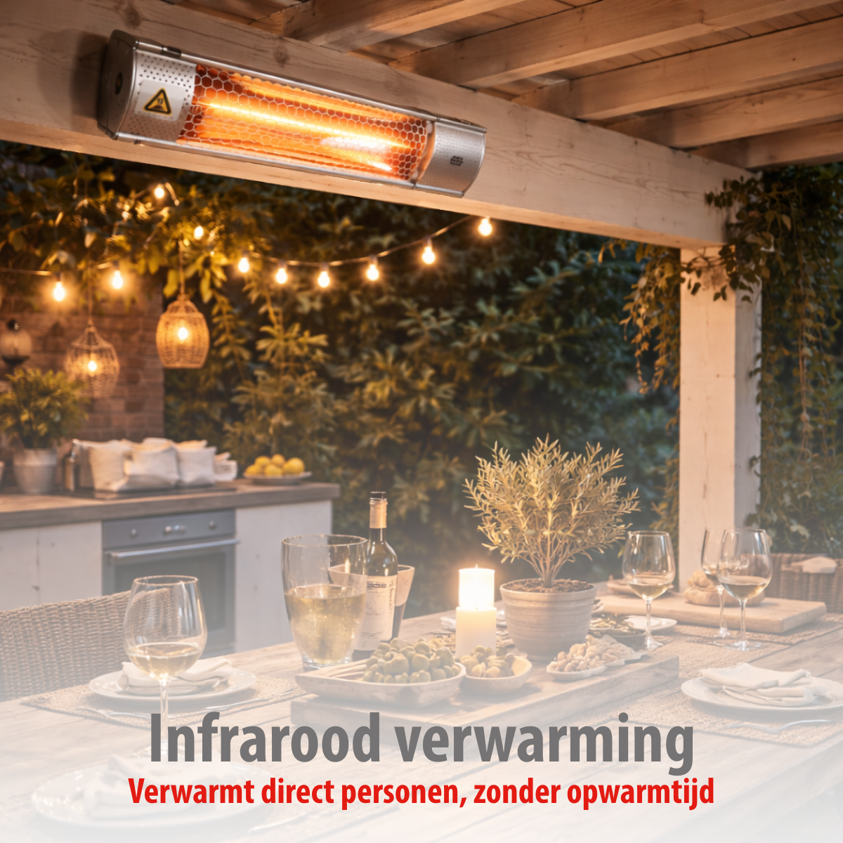 Heater Wall 2000W Gold Halogen