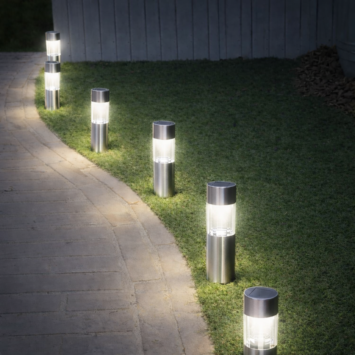 Solar Light Ø4.5X15Cm 6Pc
