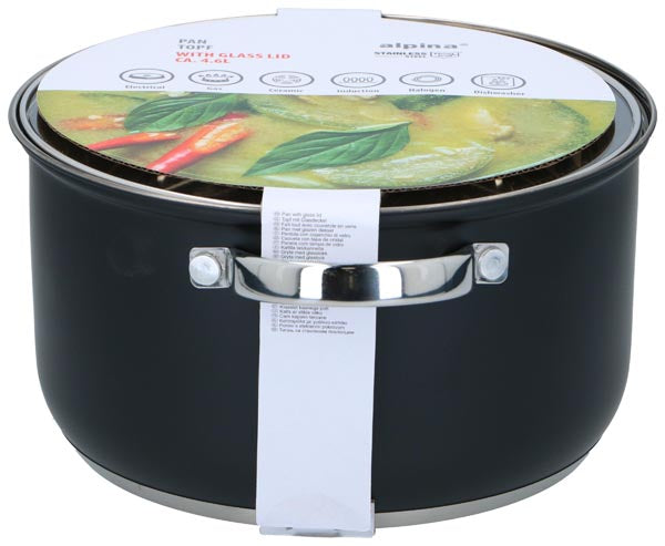 Pan W/Lid 4.7L Ø22Cm