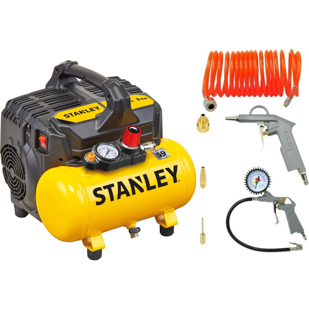 Compressor Dst 100/8/6 + Luchtgereedschap Set 9045717Stn