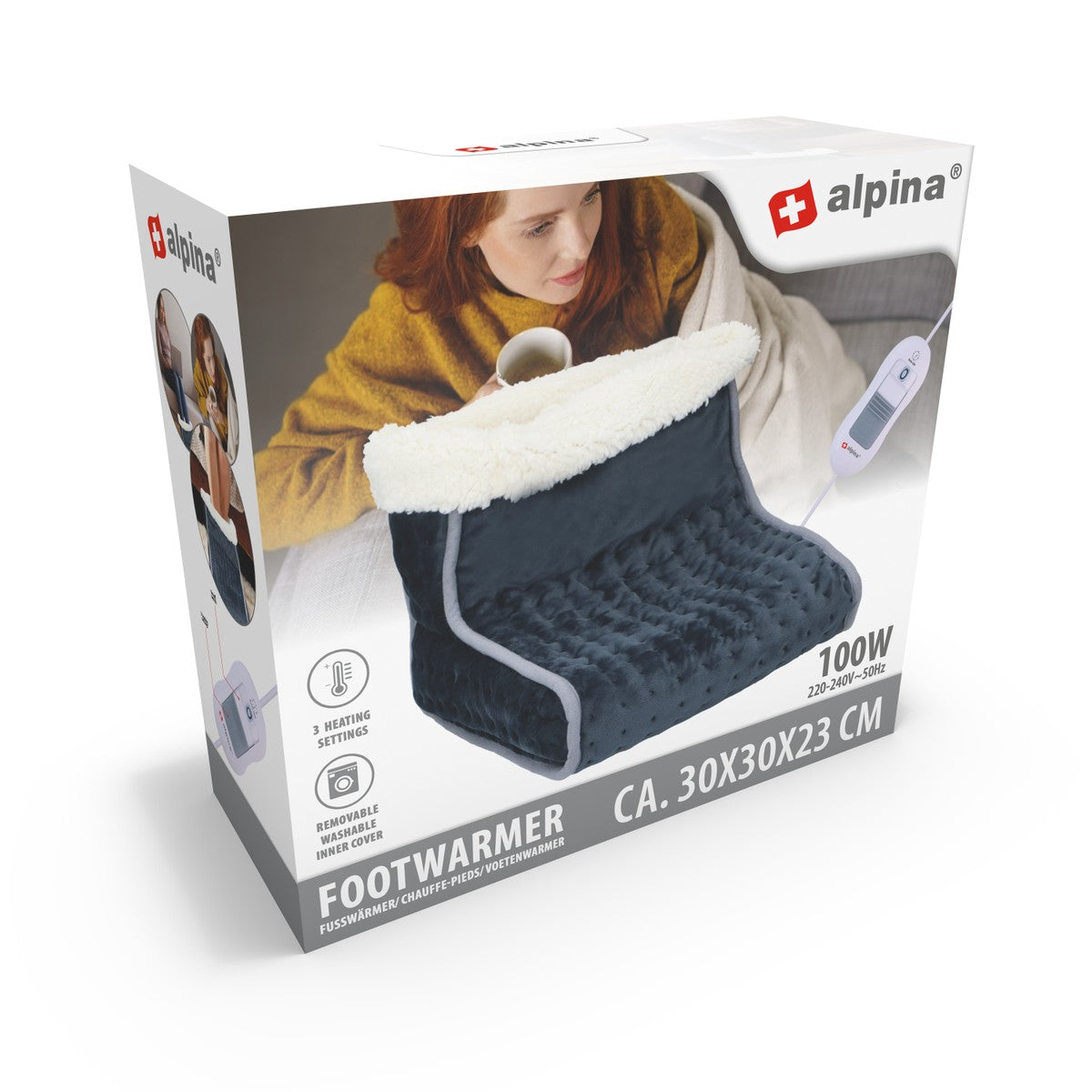 Footwarmer Dark Grey 100W Fl