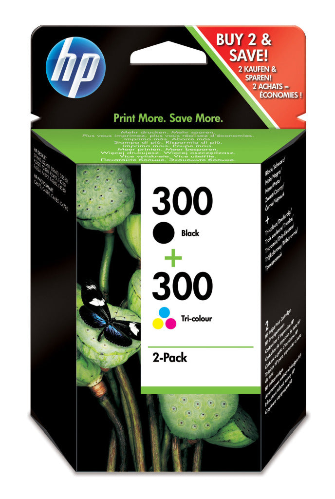 Hp 300 En 300 Zw En Kl Origineel 2-Pack