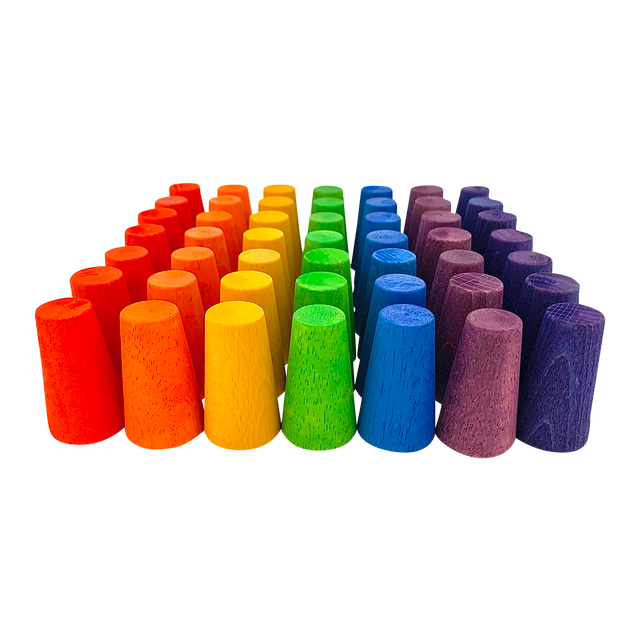 Mini Rainbow Cones/49Pc