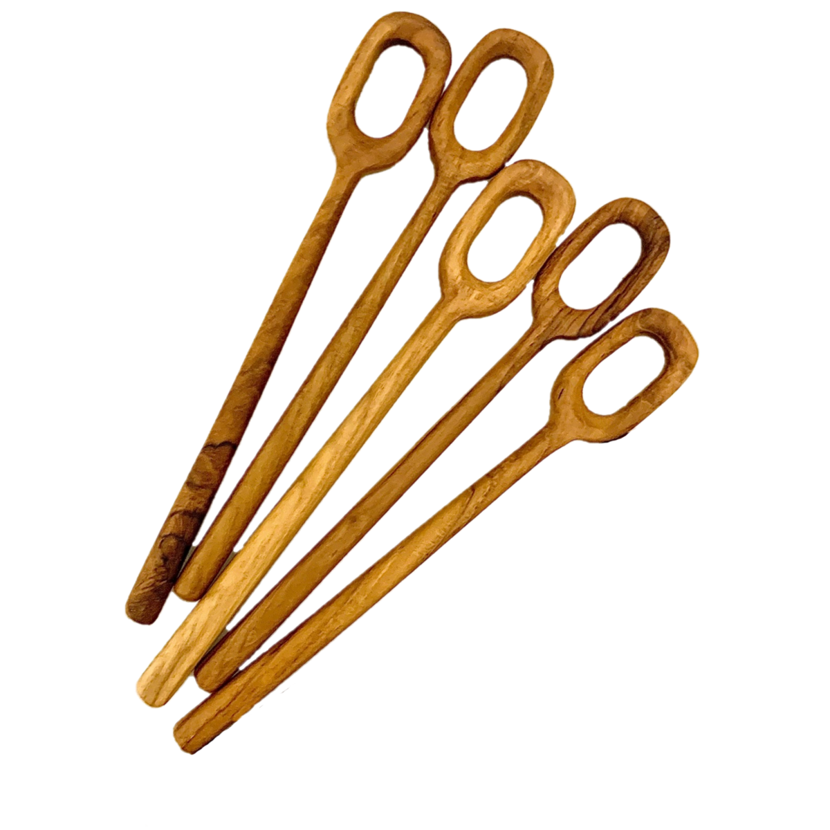 Teak Bubble Stirrers/5Pc