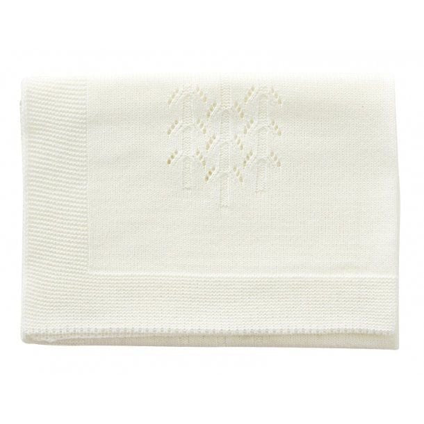 Gebreide Poppendeken Creme