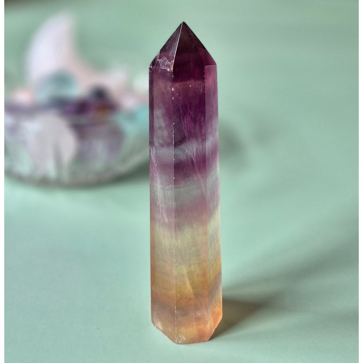Handgemaakte Candy Fluorite-Toren
