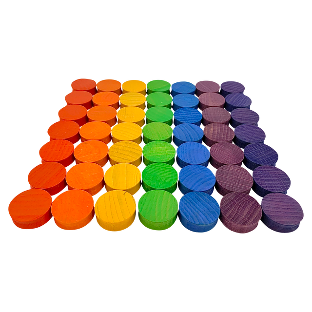 Mini Rainbow Concave 4Cm/49Pc