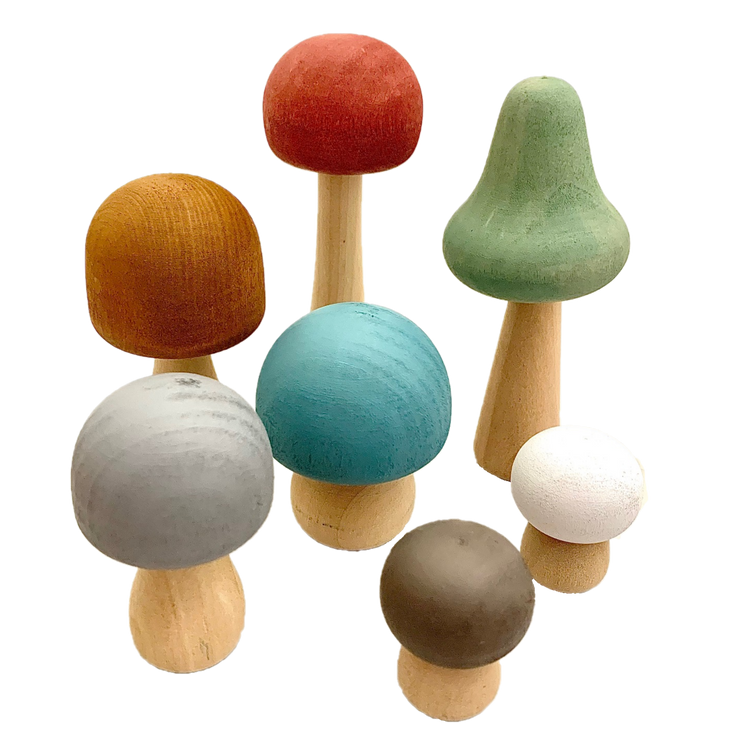 Earth Mushrooms/7Pc