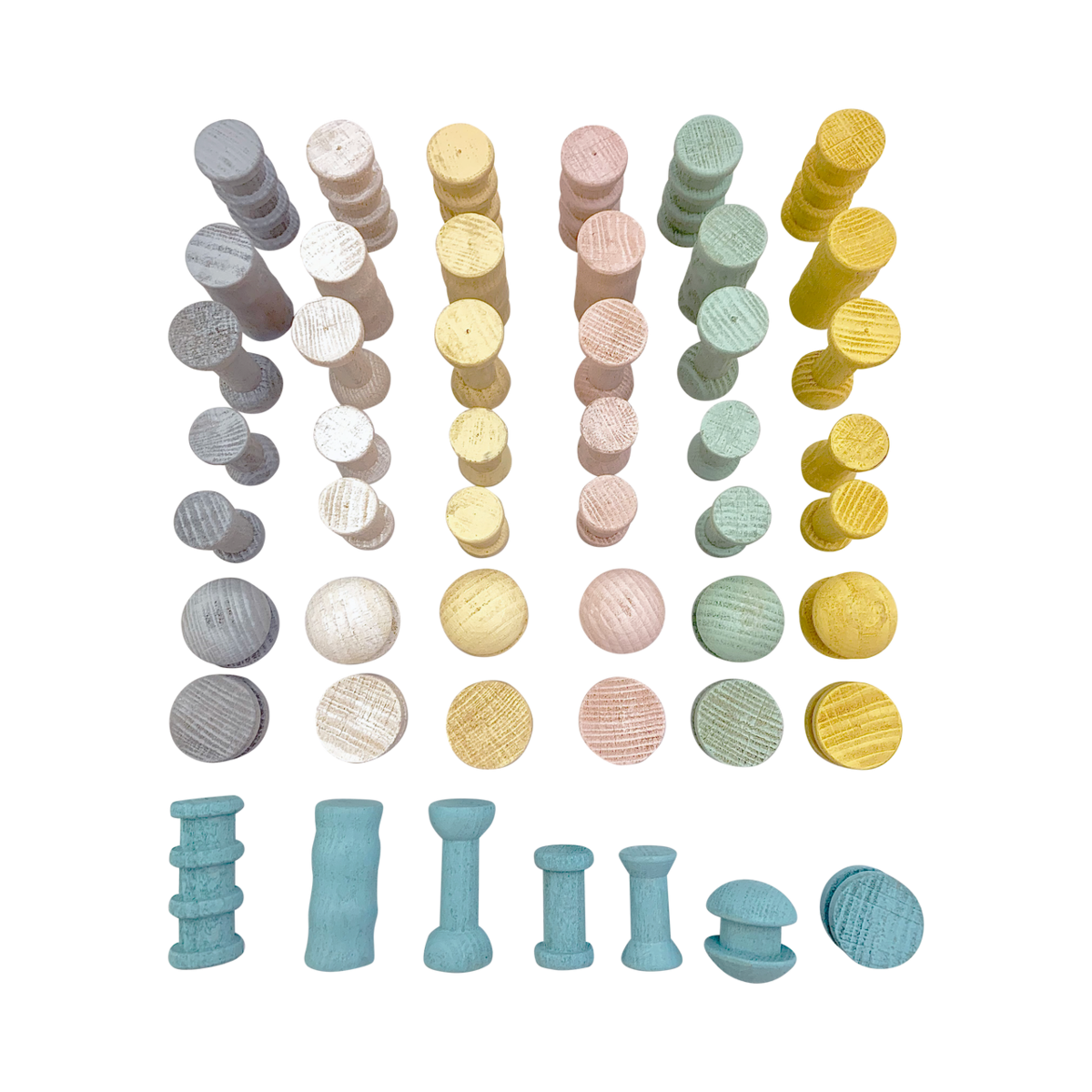 Mini Pastel Spools/49Pc