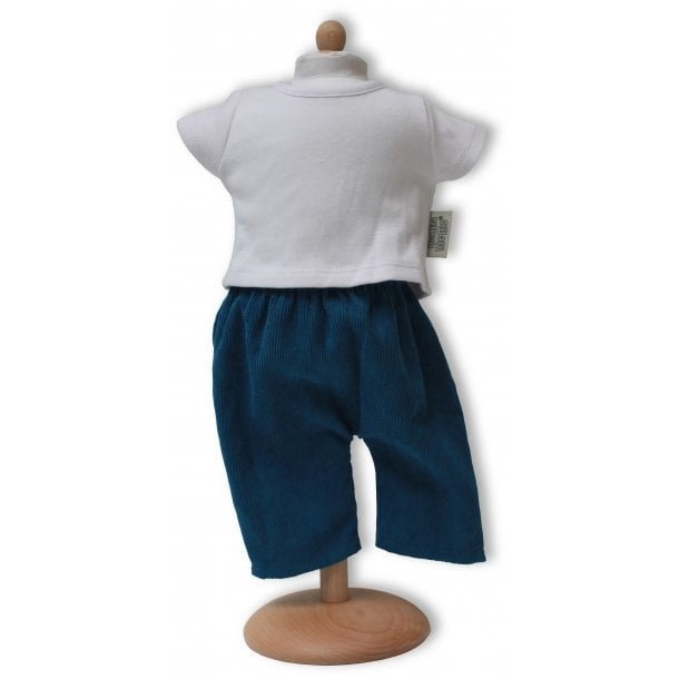 Broek Met T-Shirt Blauw/Wit 33-37Cm