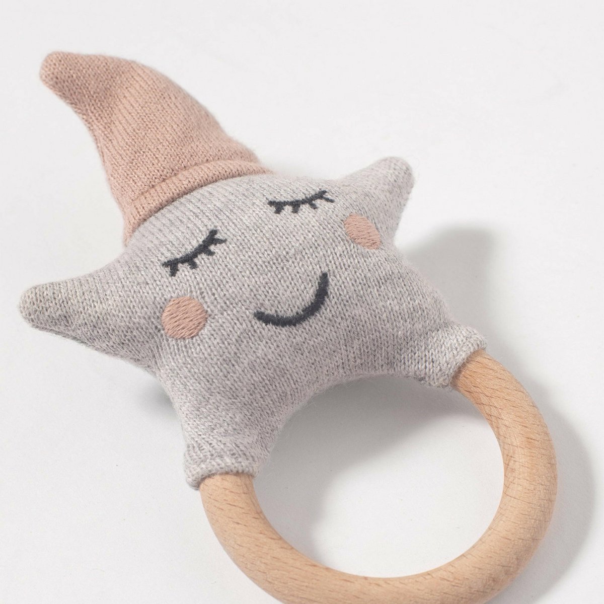 Babyset "Star" Muziekdoos + Rammelaar Roze