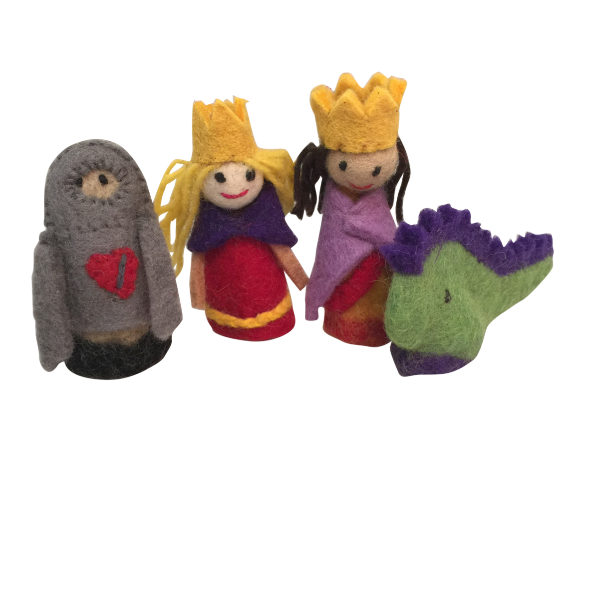 Finger Puppets King Queen/4Pc