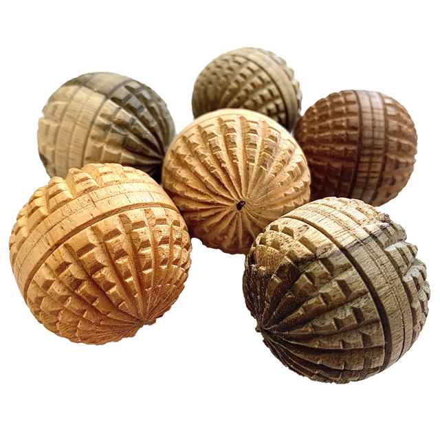 Mini Ww Acorn Balls/6Pc