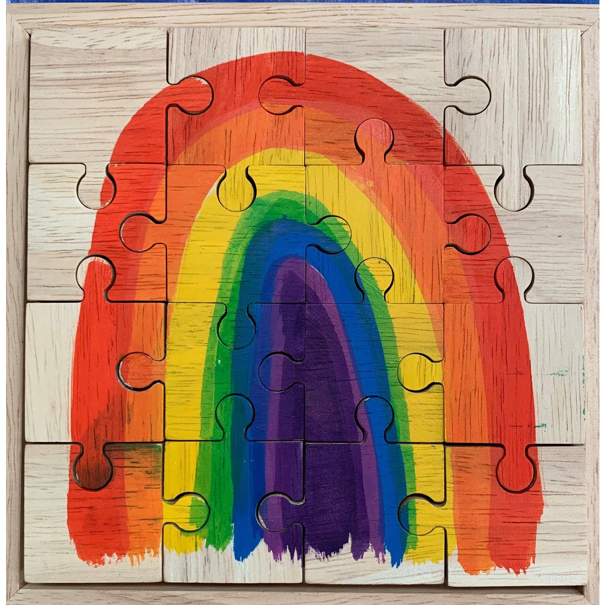 Bright Rainbow Puzzle/16Pc