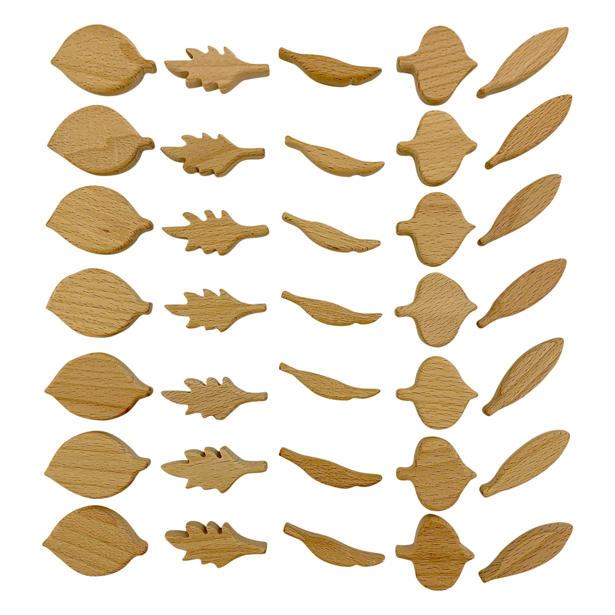 Mini Natural Leaf Shapes/35Pc