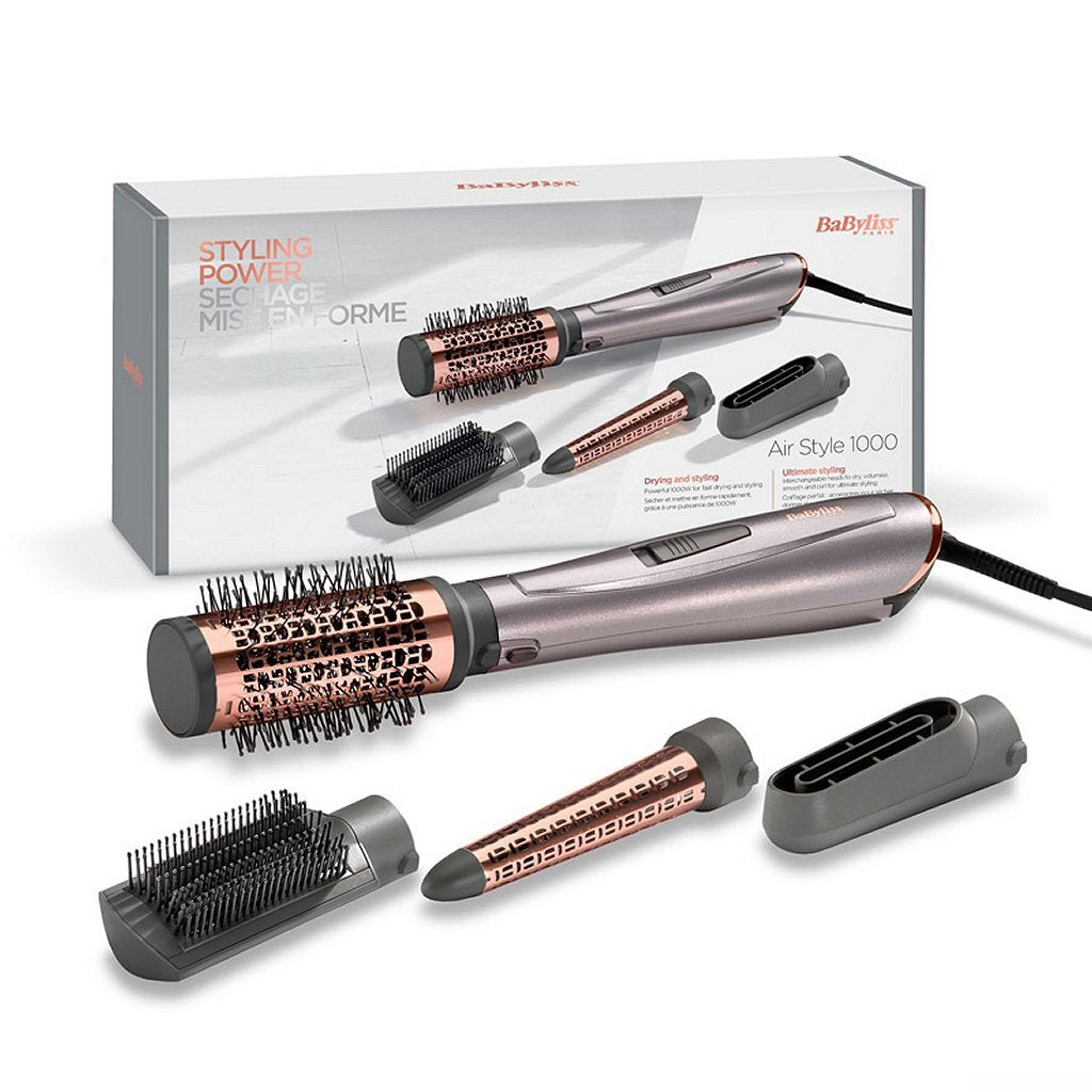 Babyliss As136E Air Style 1000 Föhnborstel Zwart/Koper/Palladium