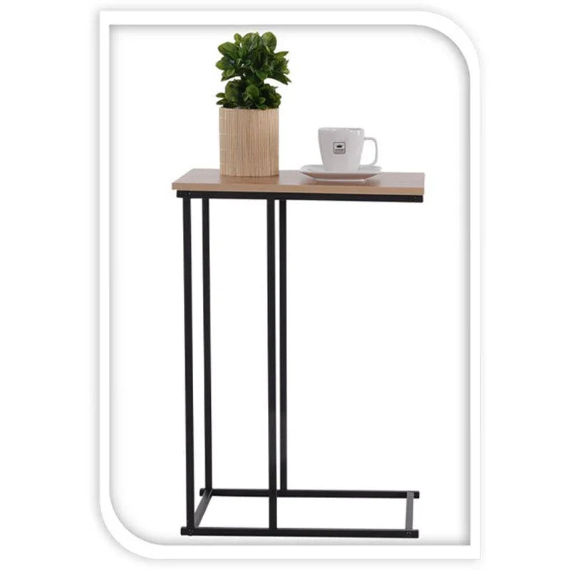 Trends4You Bijzettafel - Banktafeltje - Metaal En Hout - 40X26Xh58Cm