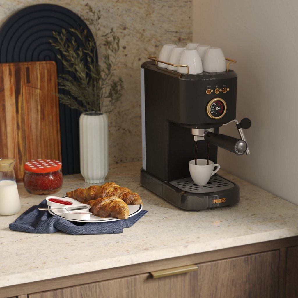 Princess E249417 Espresso Machine Zwart/Goud