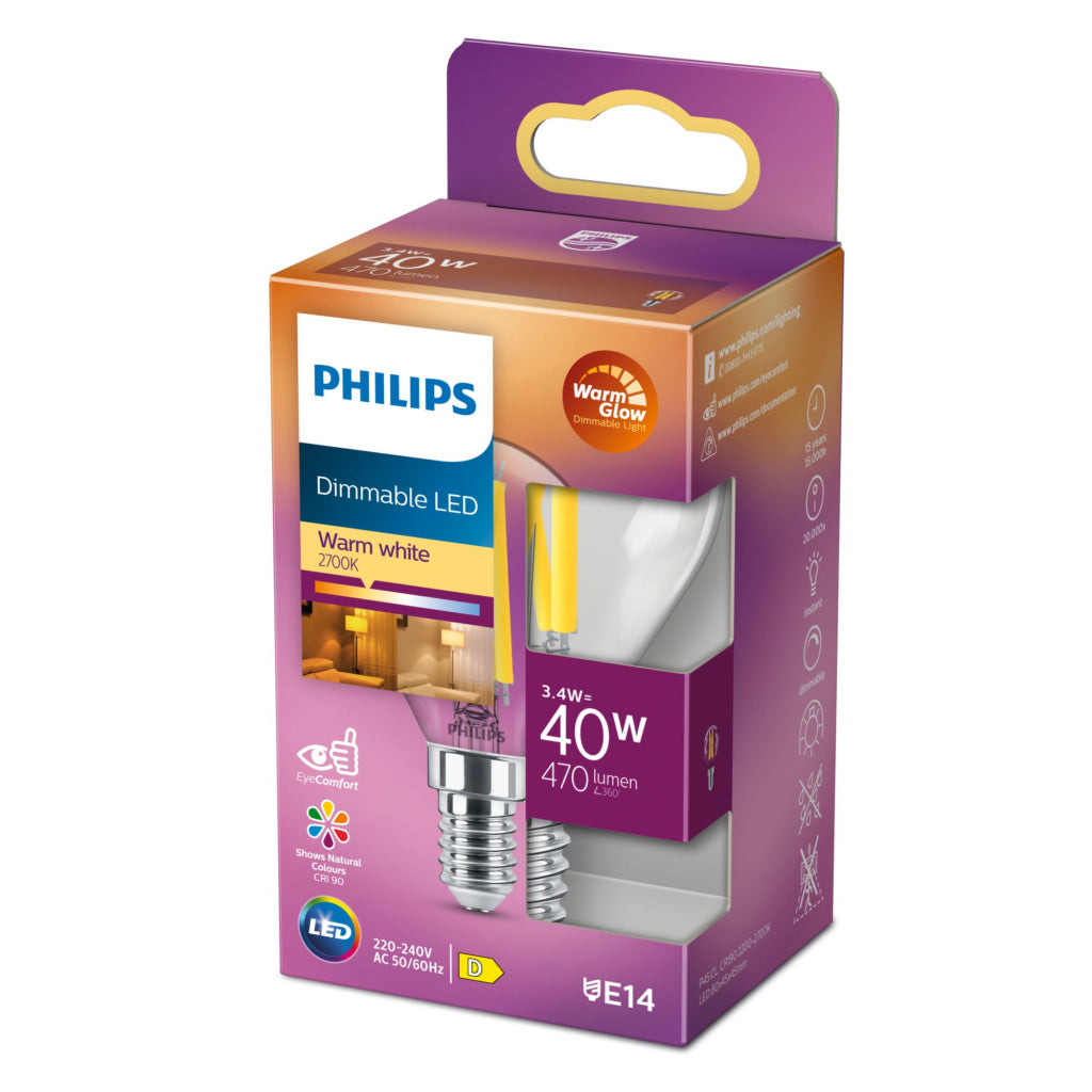 Philips Led Cl P45 Cl Wgd 40W E14