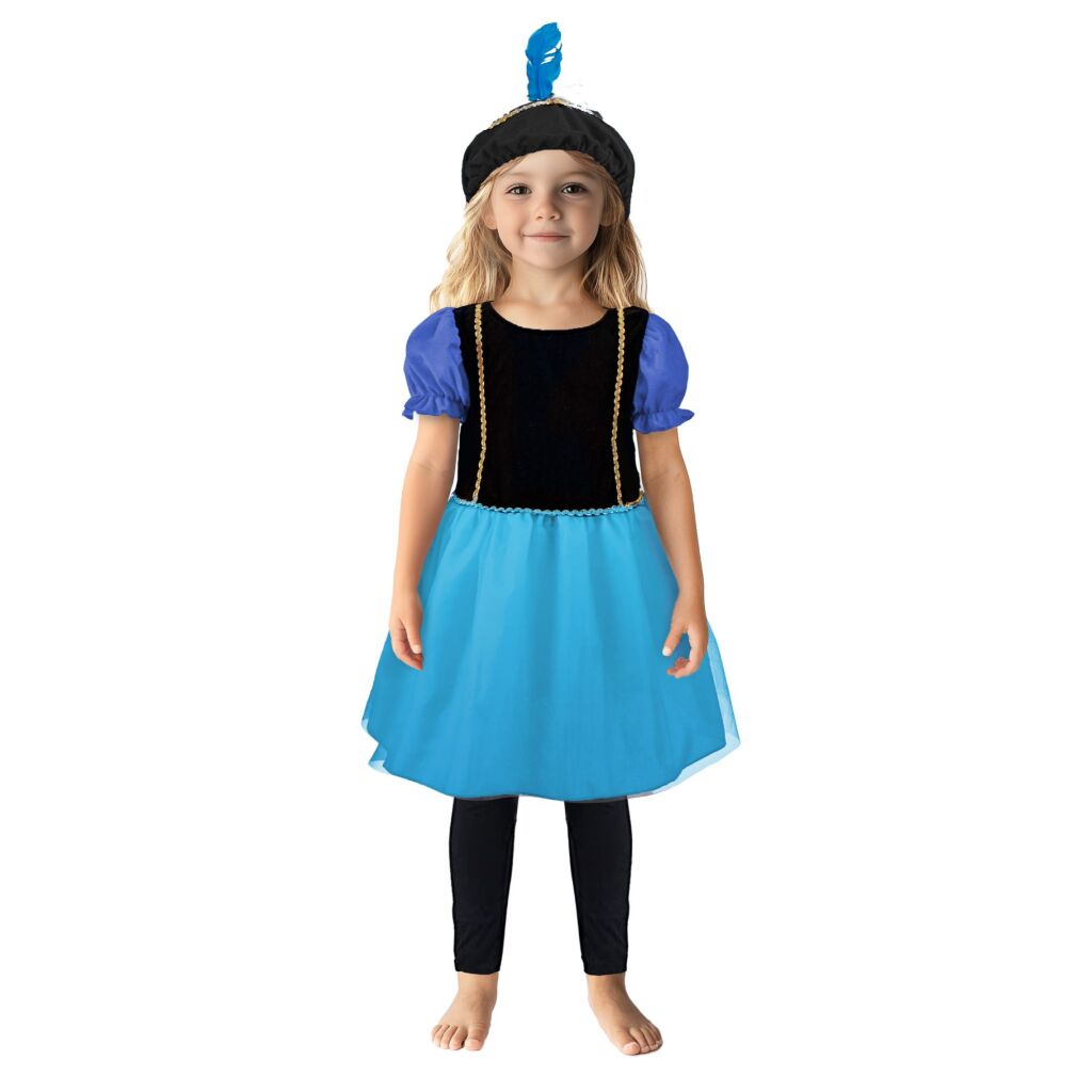 Overige Merken Pietenjurk 98-104 Paars/Blauw