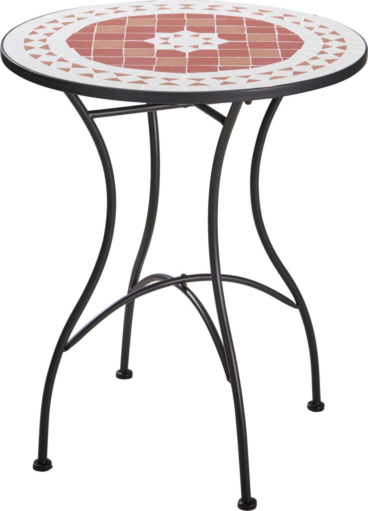 Excellent Houseware Bistro Tafel Mozaiek Design 72Cm Hoog &Amp; 60Cm Breed