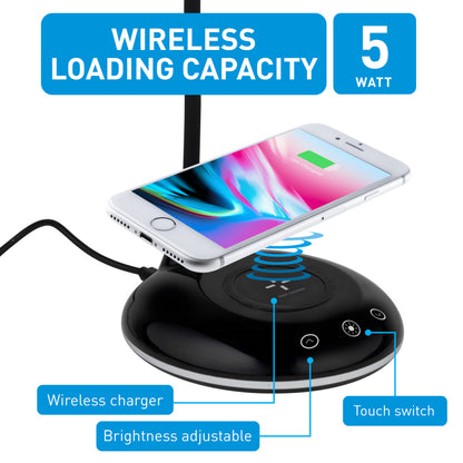 Lamp & Wireless Charger Usb