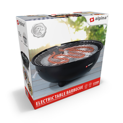 Bbq Electric Table 1250W Round