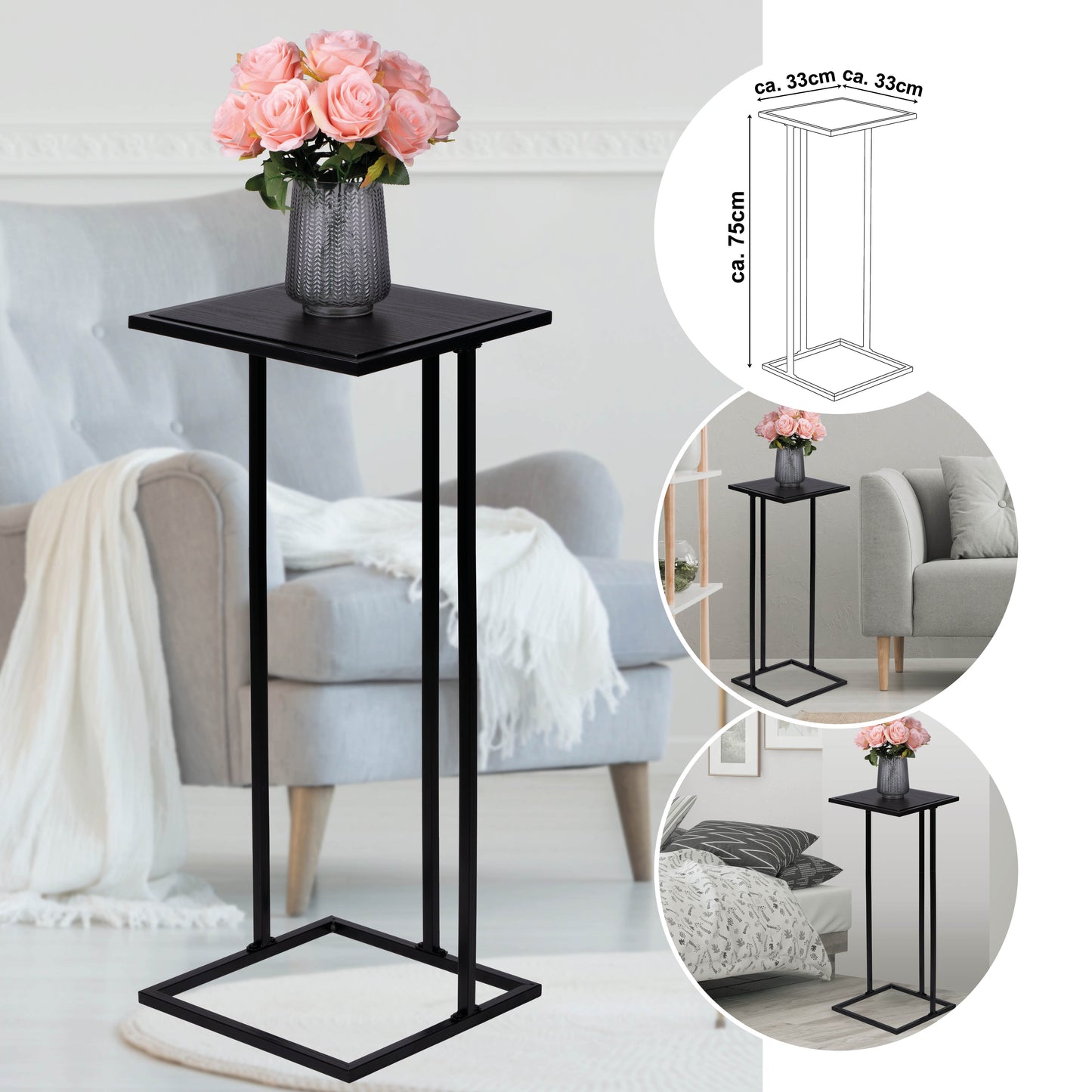 Side Table H75Cm