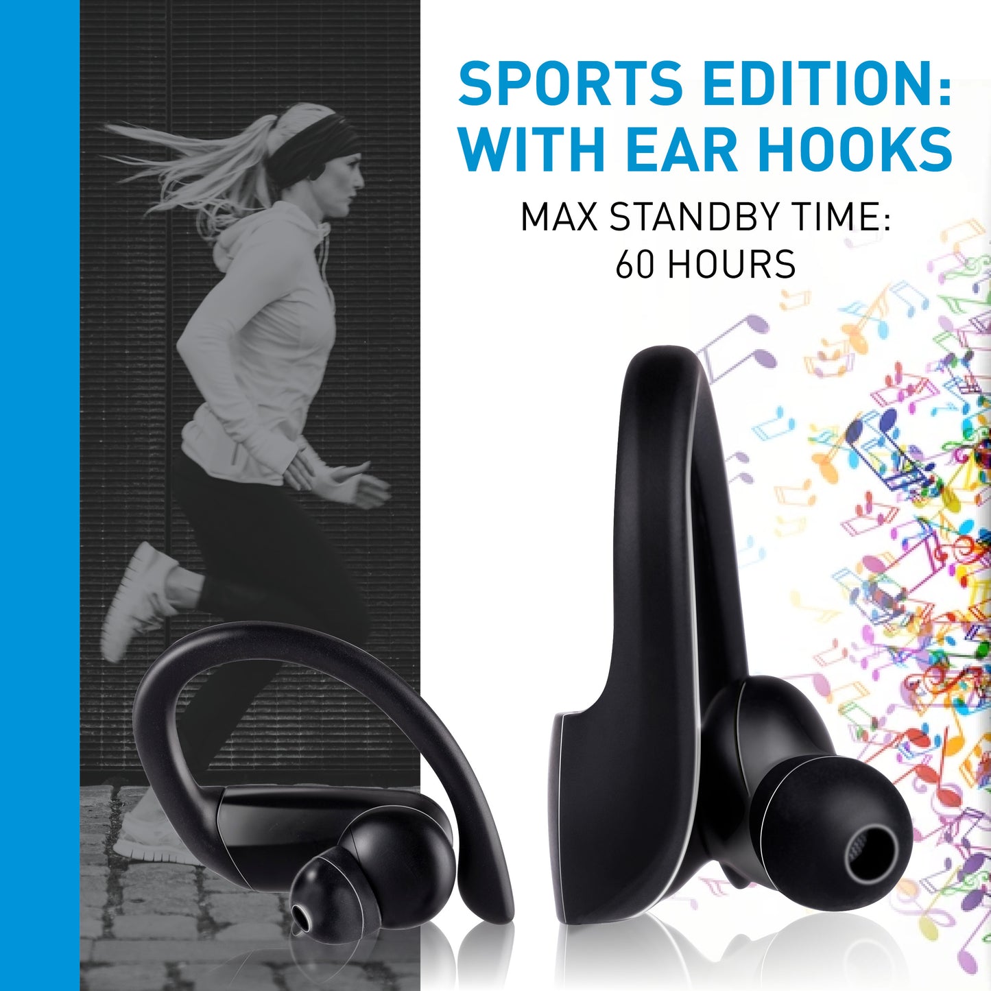 Earbuds Sport Tws 300Mah Bt