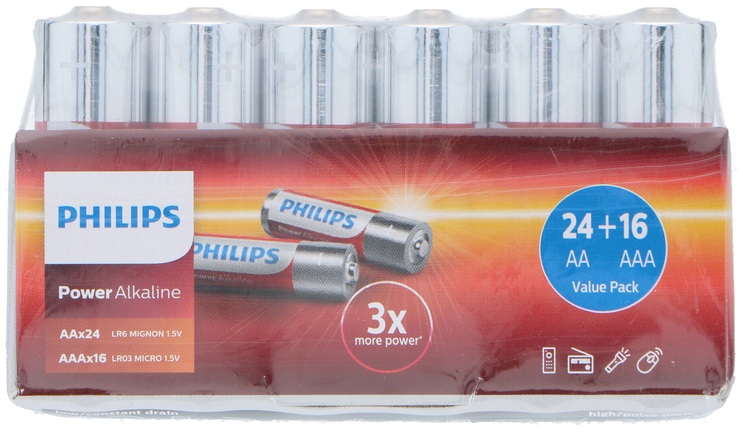 Battery Alk (40) 24Xaa+16Xaaa