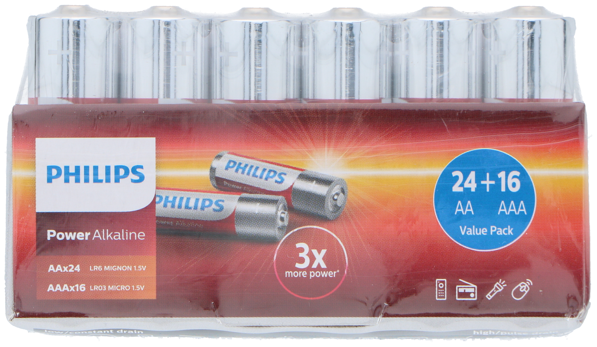 Battery Alk (40) 24Xaa+16Xaaa