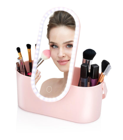 Travel Beauty Case With Led Mirror