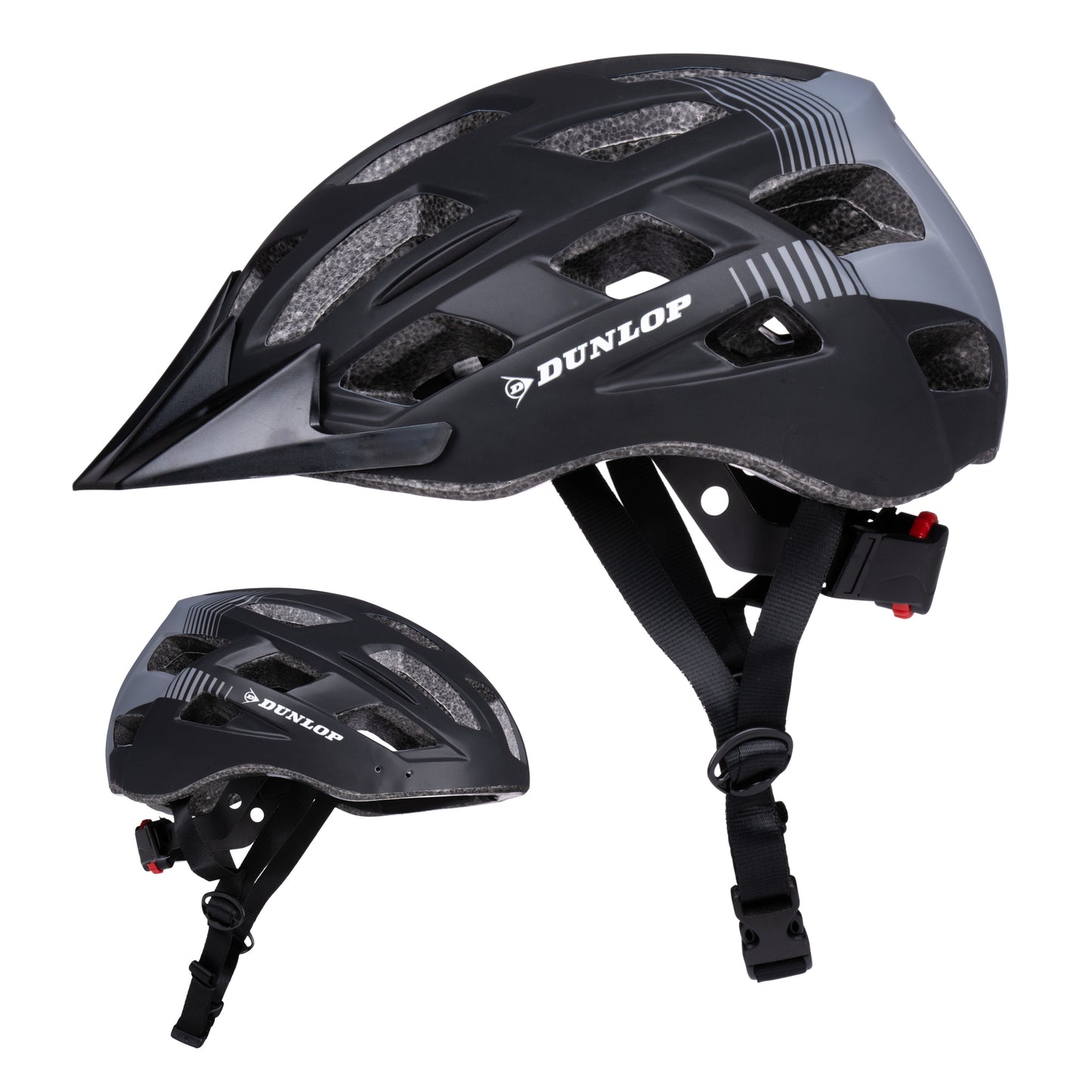 Fietshelm M Met Vizier & Led