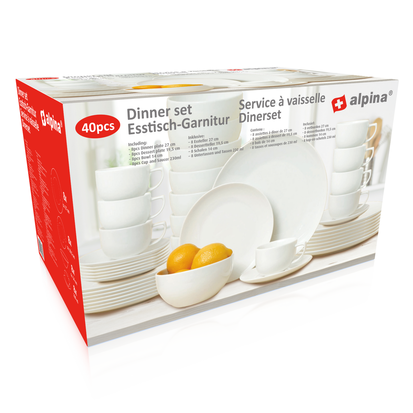 Dinner Set 40Pc