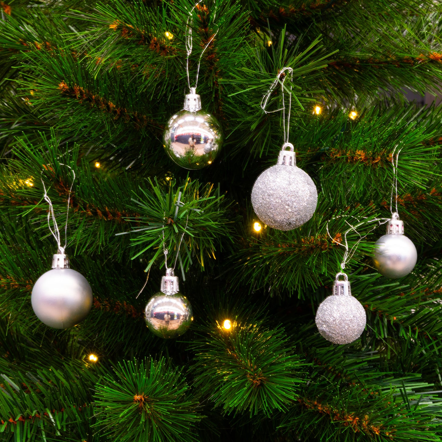 Xmas Ornament Set (101) Silver