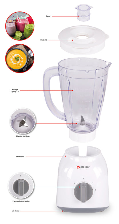 Blender 1,5L  400W