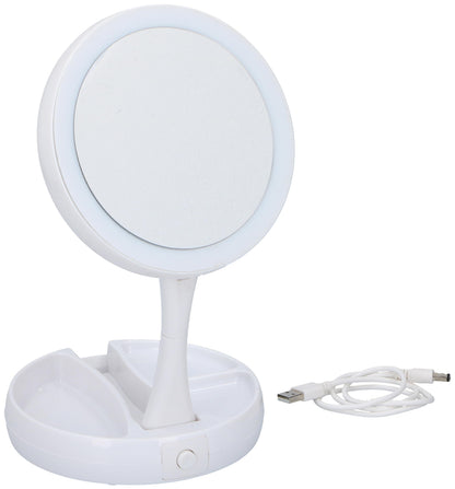 Cosmetic Mirror 12Led Foldable