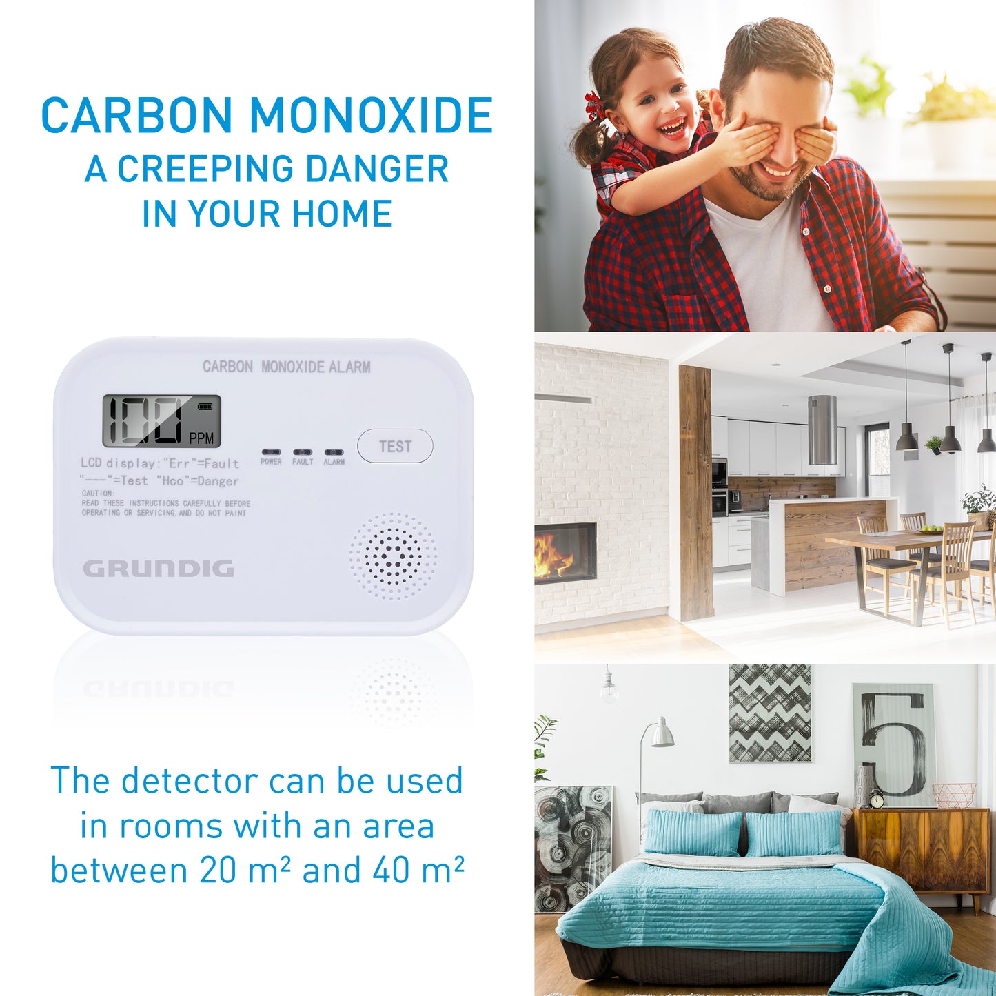 Carbon Monoxide (Co) Detector 85Db