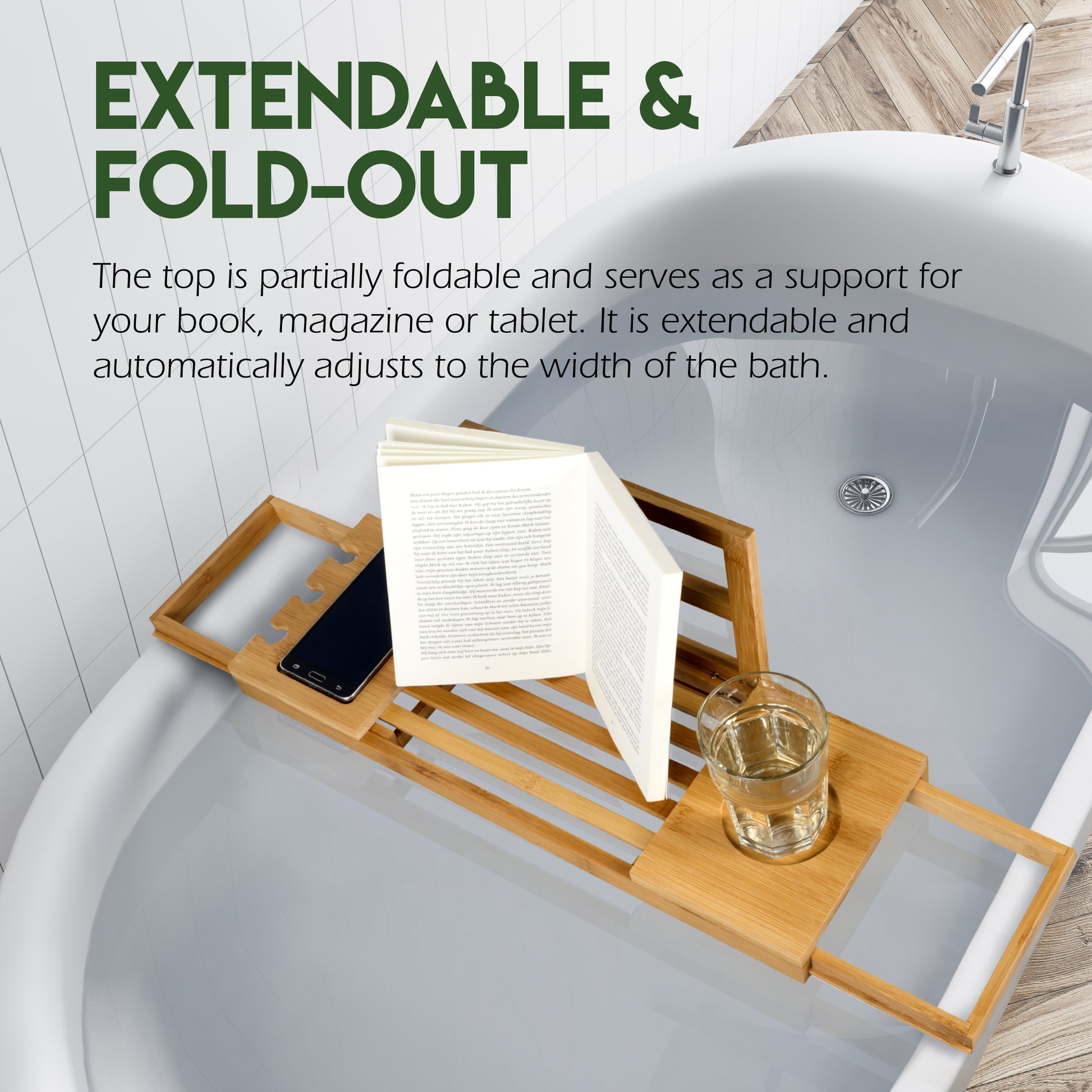 Bath Rack 50-92X4X18Cm 980Gr