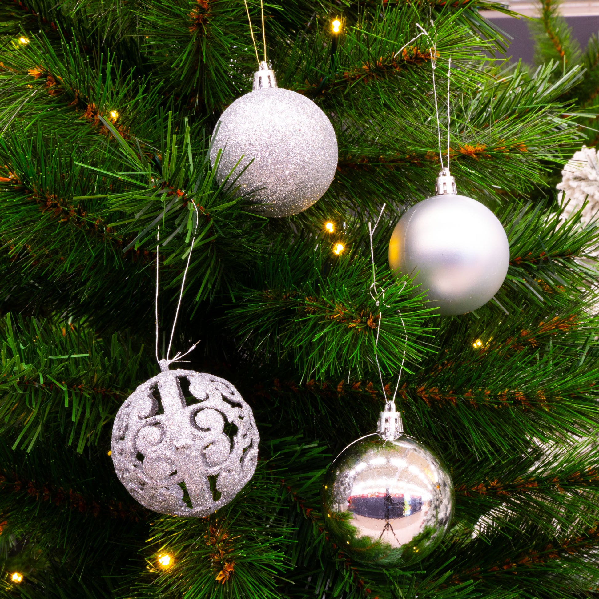 Xmas Ornament Set (101) Silver